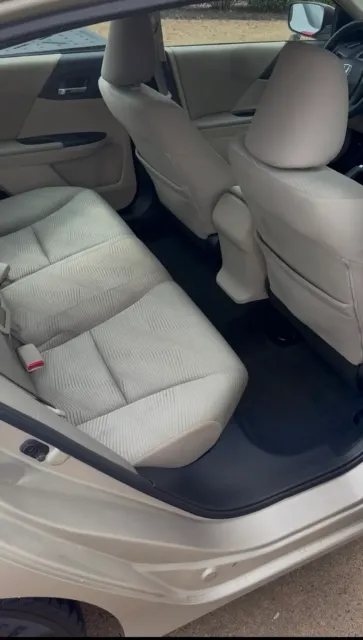 Cloth rear seats after cleaning